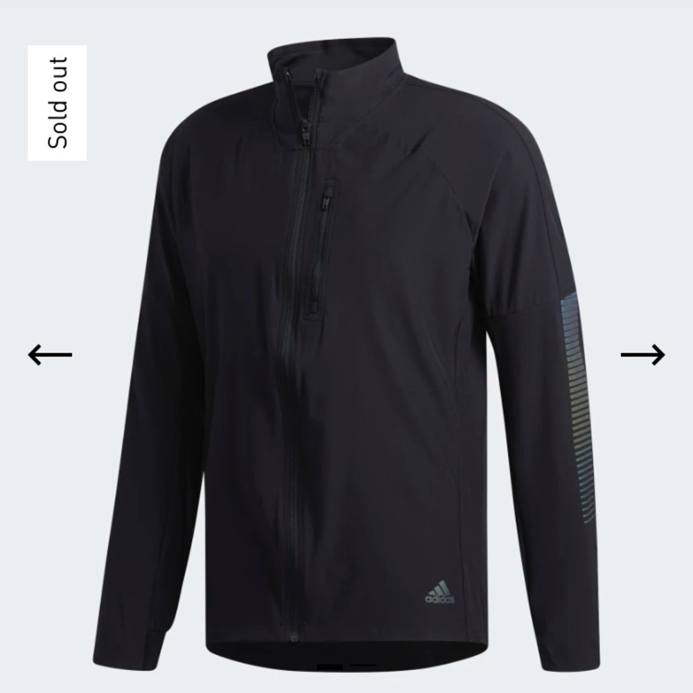 ADIDAS RISE UP N RUN JACKET 2XL - Picture 5 of 9